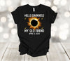 Eclipse Shirt, Hello Darkness My Old Friend April 8th 2024, Total Eclipse, Premium Soft Unisex Shirt, 2x, 3x, 4x, Plus Sizes Available