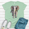 Adult Elephant Shirt , Premium Soft Tee, Plus Sizes Available, 2x, 3x, 4x, Elephant Lover Shirt, Wonderful Large Elephant Tee Shirt