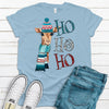 Adorable Giraffe Christmas Shirt, Ho Ho Ho, Holiday Tee, Premium Unisex Soft Shirts,  2x, 3x, 4x Plus Sizes Available