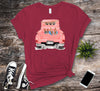 Adorable Couple In Back Of Old Truck, Couple Shirt, Valentine Shirt, Premium Soft Tee, 2x, 3x, 4x, Valentine Day Tee, Plus Sizes Available