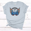 American Mama, Patriotic Tee Shirt, Wings, Red White And Blue, July 4 Shirt, Premium Soft Unisex Tee, Plus Sizes Available
