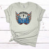 American Mama, Patriotic Tee Shirt, Wings, Red White And Blue, July 4 Shirt, Premium Soft Unisex Tee, Plus Sizes Available