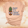 Baby It's Warm Outside, Tropical Christmas, Christmas Pineapple, Premium Unisex Soft Tee Shirt, Plus Size Available 2x, 3x 4x