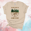 Always Take The Scenic Route, Camping, Hiking, Outdoor Fun, Premium Soft Unisex, 2x, 3x, 4x, Plus Sizes Available