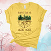 Always Take The Scenic Route, Camping, Hiking, Outdoor Fun, Premium Soft Unisex, 2x, 3x, 4x, Plus Sizes Available