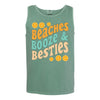Beach Tank, Beaches Booze And Besties, Beach Vacation, Summer Beach, Tropical Vacation, Comfort Colors Unisex Tank Top, Plus Size Available