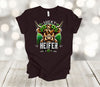 St Patrick's Day Shirt, Lucky Heifer, Highland Cow, Premium Soft Unisex Tee, Plus Size 2x, 3x, 4x Available