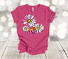 Flower Shirt, Pink And White Daisies, Premium Soft Unisex Tee Shirt, Plus Sizes Available