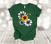 Flower Shirt, Yellow And White Daisies, Premium Soft Unisex Tee Shirt, Plus Sizes Available