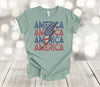 Independence Day Shirt, America Repeating, Patriotic Shirt, Premium Soft Tee Shirt, Plus Sizes Available 2x, 3x, 4x,