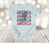 Independence Day Shirt, America Repeating, Patriotic Shirt, Premium Soft Tee Shirt, Plus Sizes Available 2x, 3x, 4x,