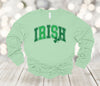 Saint Patrick's Day Long sleeve, Irish, Lucky, Green Clover, Bella Canvas Long Sleeve Unisex, 2x, 3x, Plus Size Available