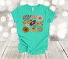 Retro Style Shirt, Retro Daisies, Daisy Shirt, Hippie Flowers, Hippie Shirt, Premium Soft Tee Shirt, Choice Of Colors, Plus Size Available