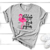 Be A Flamingo In A Flock Of Pigeons, Bella Canvas Tee, Pick From Athletic Gray Or Soft Pink Shirt Color, Super Soft Tee Shirt