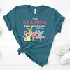 This Grandma Likes To Hang Out With Her GrandPeeps, Personalized, Bella Canvas, Choose Heather Black Or Heather Deep Teal Color