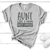 Aunt Like A Mom Only Cooler,  Premium Soft  Unisex Tee, Plus Size 2x, 3x, 4x, Aunt Shirt, Best Aunt, Favorite Aunt