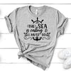 The Sea Is Calling I Must Go, Bella Canvas Tee, Pick From Several Colors, Super Soft Tee Shirt