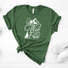 Wild And Free, Bella Canvas Tee, Pick From Dark Gray Or Heather Grass Green Shirt Color, Super Soft Tee Shirt