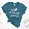 Girls Weekend, Friends Trip, Girls Trip, Personalized, Premium Unisex Tee, Choose Heather Slate Or Heather Deep Teal Color