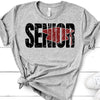 Senior (Distressed) Bella Canvas Tee, Pick From Several Colors, Super Soft Shirt, Graduation Design