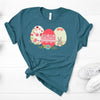 Easter Shirt, Easter Eggs, Three Cute Easter Eggs Tee, Premium Soft Unisex, 2x Easter, 3x Easter, 4x Easter, Plus Sizes Available