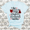 Hot Cocoa Cozy Blankets & Christmas Movies, Premium Cotton Unisex Tee, Plus Size 2x. 3x, 4x, Christmas Holiday Tee