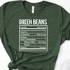 Green Beans Ingredients, Heather Forest Bella Canvas Tee, Soft Tee Shirt, Food Shirt