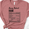 Honey Baked Ham Ingredients, Heather Mauve Bella Canvas Tee, Soft Tee Shirt, Food Shirt