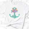 Wooden Anchor And Flowers, Premium Soft Unisex Shirt