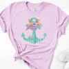 Wooden Anchor And Flowers, Premium Soft Unisex Shirt