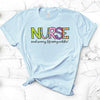 Nurse Scrub Wearing Life Saving Rockstar! , Bella Canvas Tee, Choice Of Colors , Soft Tee