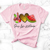 Summer Shirt, Peace Love Watermelon, Love Watermelon, Tie Dye, Summer Fun Shirt, Premium Soft Unisex Shirt, 2x, 3x, 4x, Plus Sizes Available