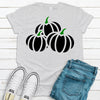 Three Pumpkins, Bella Canvas Tee, Pick From Several Colors, Super Soft Shirt