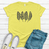 Feather Design, Bella Canvas Tee, Choice Of Colors, Super Soft Tee Shirt