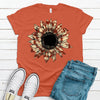 Fall Tie Dye Sunflower, Bella Canvas Tee, Pick From Several Colors, Super Soft Shirt