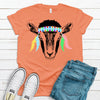 Goat With Feather Headband, Bella Canvas, Choice Of Colors, Goats