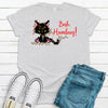 Bah Humbug, Grumpy Kitty Christmas, Premium Unisex Tee, Plus Size 2x, 3x, 4x, Christmas Holiday Tee, Cat Christmas, Mad Kitty