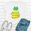 Christmas Pineapple, Premium  Unisex Tee, Plus Size 2x, 3x, 4x, Christmas Holiday Tee, Christmas Cactus, Beach, Tropical Christmas,