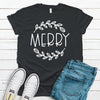 Merry, Simple Christmas,  Premium Cotton Unisex Tee, Plus Size 2x, 3x, 4x, Christmas Holiday Tee