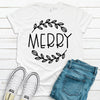 Merry, Simple Christmas,  Premium Cotton Unisex Tee, Plus Size 2x, 3x, 4x, Christmas Holiday Tee