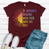 Be Someone's Sunshine When Their Skies Are Gray, Bella Canvas Tee, Choice Of Colors, Super Soft Tee Shirt