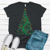 Pretty Colorful  Spiral Christmas Tree, Premium Tee, Choice Of Colors, Super Soft Tee Shirt, Green Design