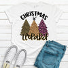 Christmas In Leopard, Pink Leopard, Premium Unisex Tee, Plus Size Available 2x, 3x, 4x, Christmas Shirt, Christmas Leopard Print Tree