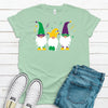 Mardi Gras Gnomes, Premium Cotton Tee , Soft Tee Shirt, Plus Size Available, Fat Tuesday Celebration Gnomes