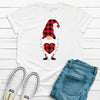 Valentine Buffalo Plaid Gnome, Premium Soft Tee, Soft Tee Shirt, Valentine Shirt, Couples Shirt, Gnome Hearts