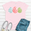 Three Colorful Easter Eggs, Premium Tee, Choice Of Shirt Color, Easter Eggs Tee Shirt, Cute Easter Shirt