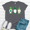 Saint Patrick's Day Gnomes, Premium Unisex Soft Tee Shirt, Plus Size Available, Lucky Gnomes, Irish Gnomes