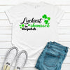 Luckiest Shamrock In The Patch, Premium Tee , Soft Tee Shirt, Plus Size Available, Saint Patrick's Day Tee