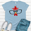 Chicken With Glasses, Premium Soft Unisex Tee, Plus Size 2x, 3x, 4x, Funny Chicken Shirt, Super Cute Shirt