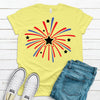 Independence Day Shirt, Fireworks, Fun Summer Tee, 4th Of July, Freedom, USA, Soft Unisex Tee, Plus Size 2x, 3x, 4x Available